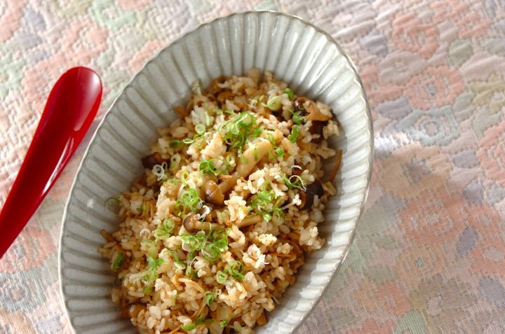 キノコのチャーハン