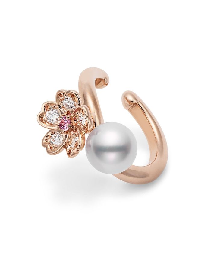 イヤーカフ（PG×アコヤ真珠×サファイア×ダイヤモンド）￥308,000