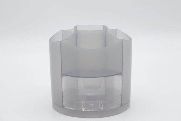 ダイソー ペンホルダー（回転式、ブラック、丸形）