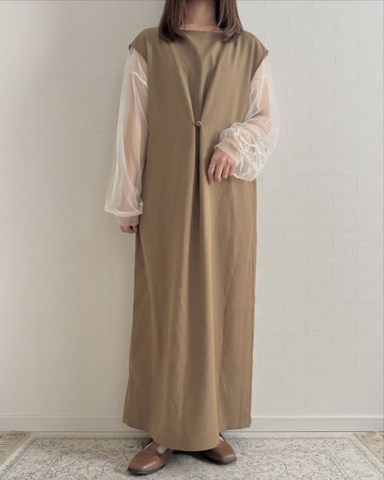 しまむら「ロングアシメジレ」