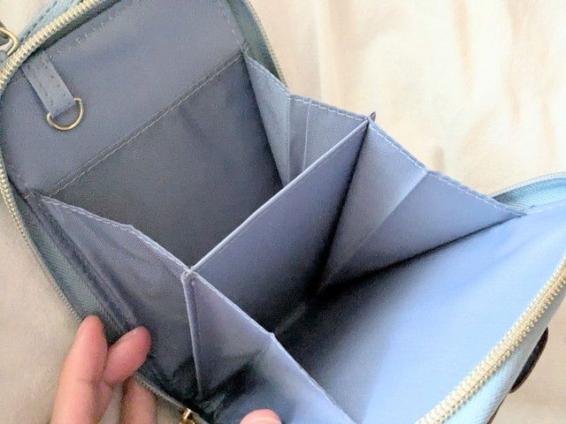 VIS ハートカットスマホショルダー 内側 仕切り・カードポケット