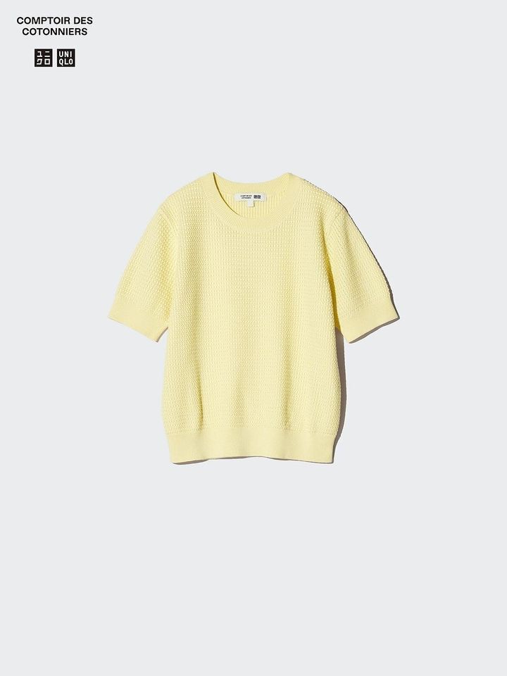 ユニクロのコットンクルーネックセーター