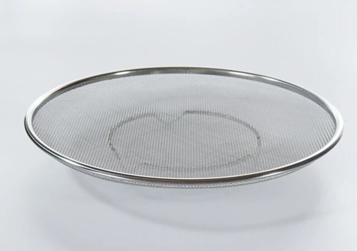 ダイソー メッシュステンレスザル（浅型、24cm）