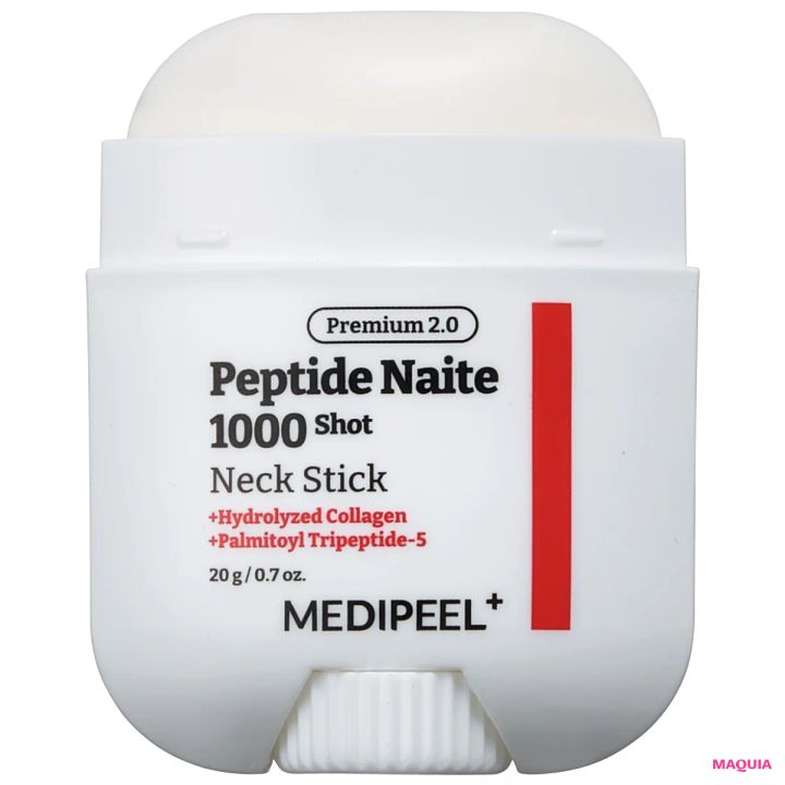 松井玲奈さんが愛用するおすすめスキンケアコスメ メディピール プレミアム ペプチドナイテ 1000ショットネックスティック