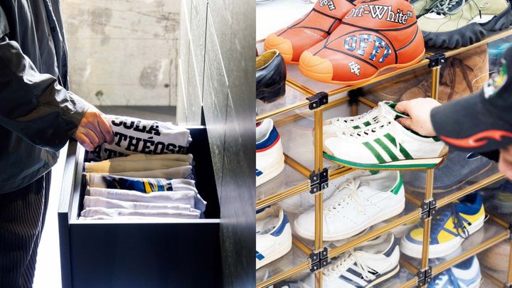 服部昌孝と竹田 純の収納棚