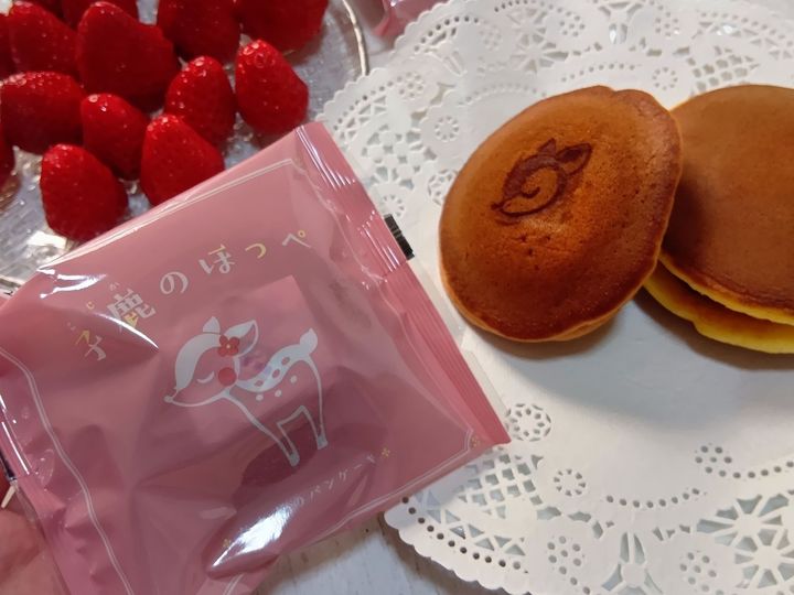 えっもう桜？！早咲き桜＆苺スイーツ発見！道の駅で奈良の可愛すぎるお土産「子鹿のほっぺ」