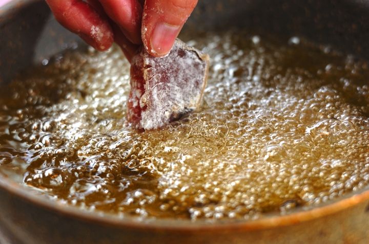 カツオの竜田揚げの作り方2