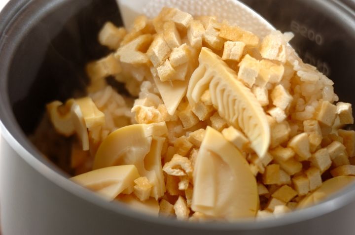 タケノコご飯の作り方2