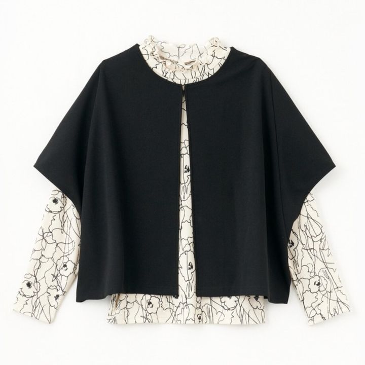 しまむらのプルオーバー＆ポンチョベスト（as-ideal）