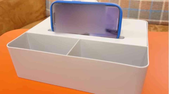 ダイソー┃ティッシュケース（仕切り付）