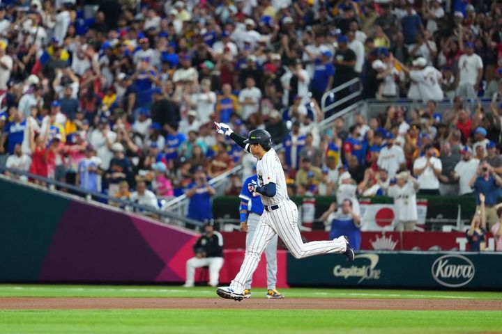 劣勢の初回に同点アーチを放った侍ジャパン・大谷翔平（C）Getty Images