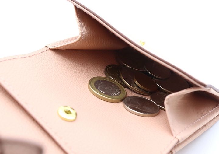 宝島社ムック付録のVISのフラワーカット財布ミニ PINK4