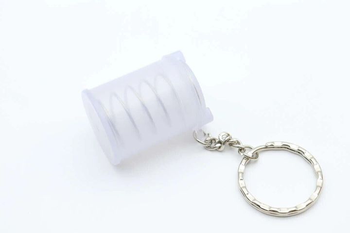 ダイソー コイン収納キーホルダー（バネ式）