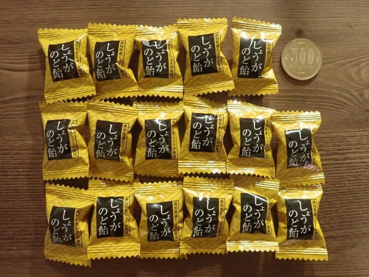 DAISO(ダイソー)：加藤製菓 しょうがのど飴 65g