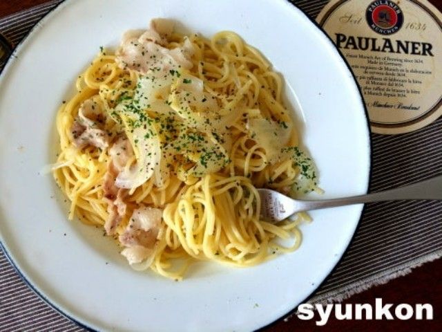 新玉ねぎと豚バラのスパゲッティ