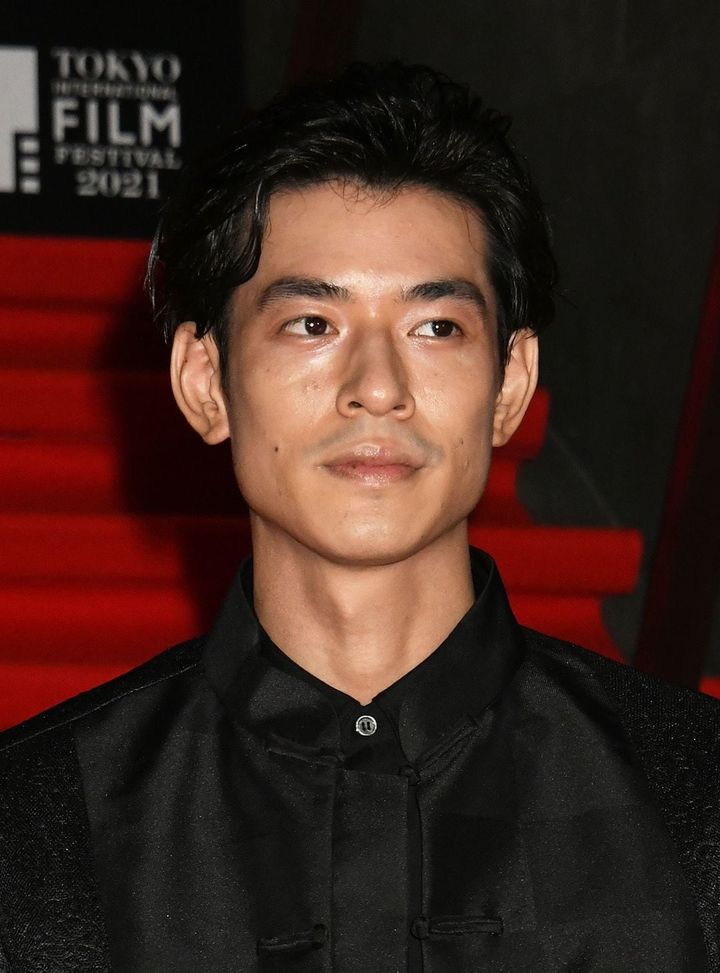 東京国際映画祭に参加した俳優の中島歩（「豊臣兄弟！」浅井長政役）、2021年10月30日、東京都