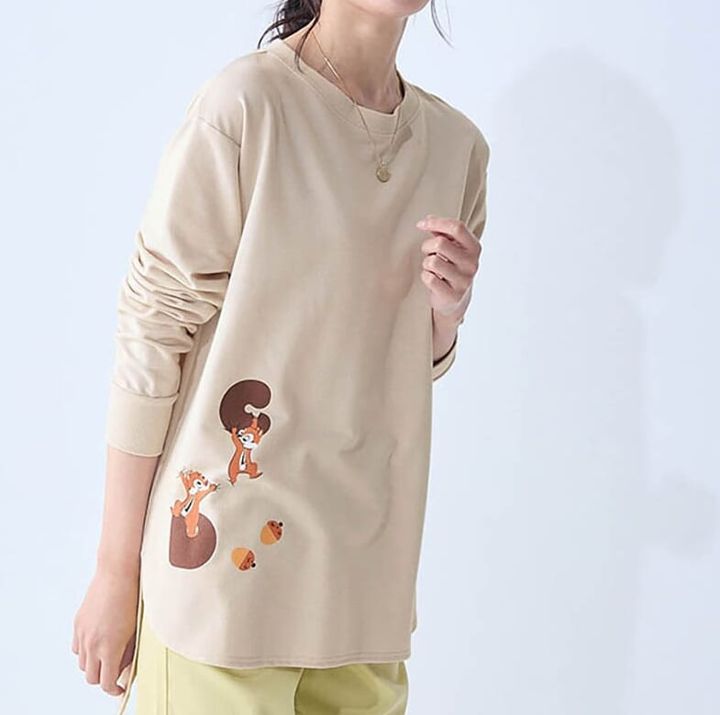 ミニ裏毛チュニック チップ＆デール