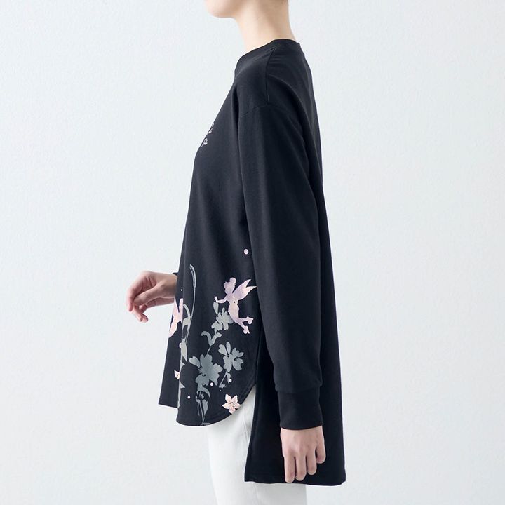 ミニ裏毛チュニック サイドスタイル