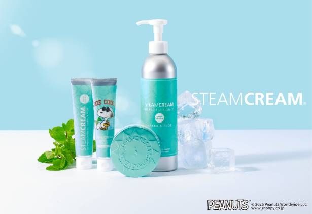 和ハッカ配合の夏季限定UV商品「UVプロテクション 33 ハッカ＆アロエ」の新ラインアップ3種 (C) 2026 Peanuts Worldwide LLC