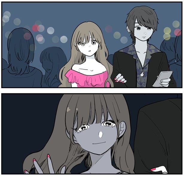 すれ違ったのは… （C）理系女ちゃん／KADOKAWA