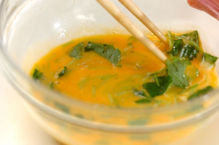 シラス入り卵焼きの作り方1