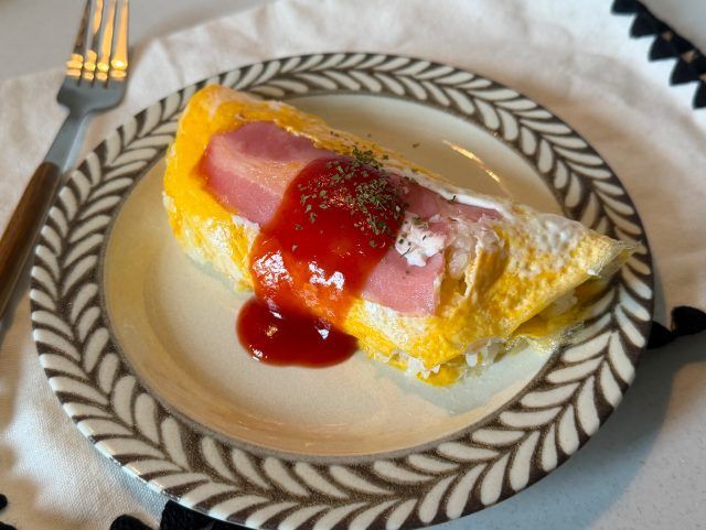 ベーコンチーズオムライス