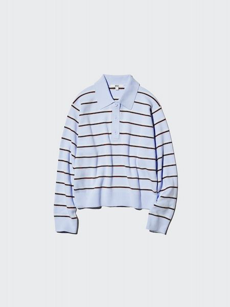 【ユニクロ】爽やかな色味が春らしいポロニット