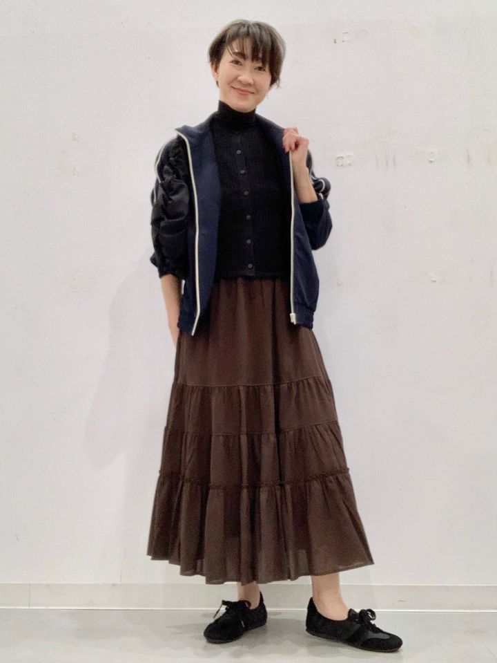 【GU】レイヤードに使える透かし編みカーデ