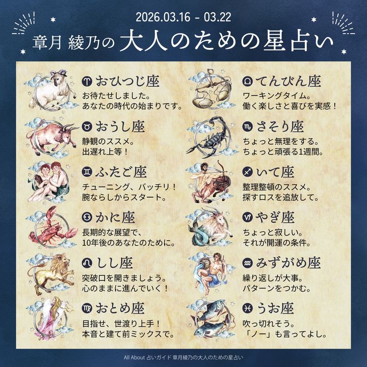 章月綾乃からあなたへ送る今週のメッセージ