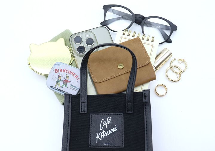 カフェキツネ看板マダムスマホショルダー大容量