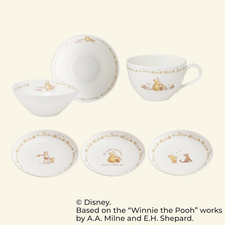 スケーター ディズニー『くまのプーさん』原作デビュー100周年記念「クラシックプー」陶器製テーブルウェアシリーズ