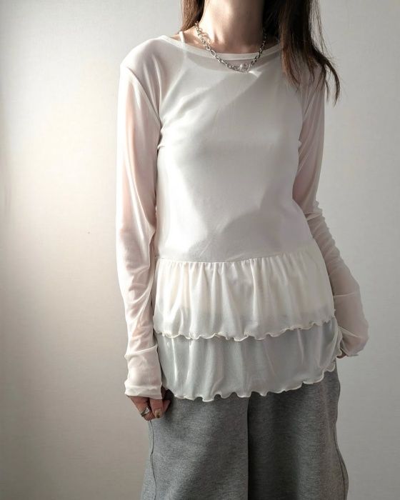 しまむら「裾ティアードシアープルオーバー」