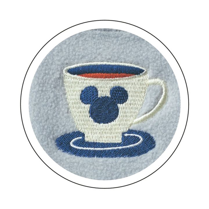 レディース肌側綿フリースチュニックパジャマ ミッキー 刺繍アップ
