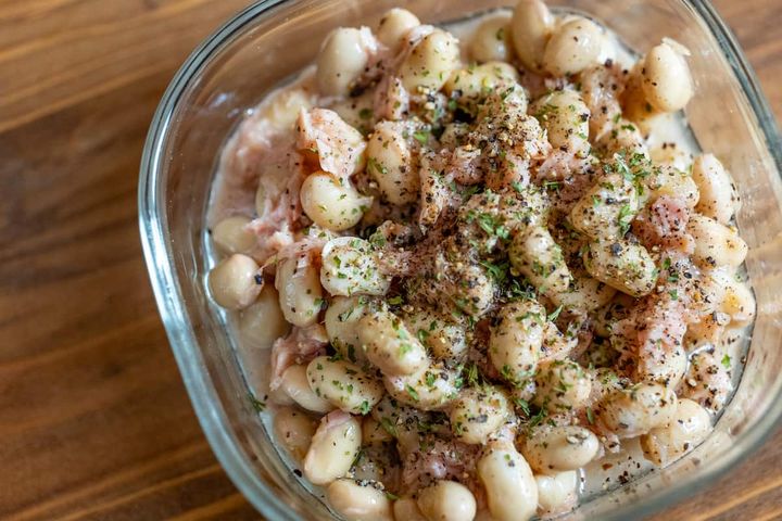 大豆とツナのマリネ