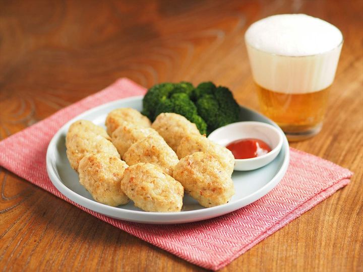 オーブントースターで簡単！鶏むねひき肉のジューシーチキンナゲット｜外はカリッと中はふんわり