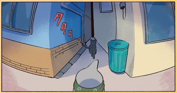 路地裏に… （C）ペンギンボックス／KADOKAWA