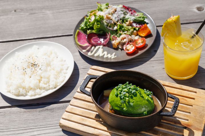 Double Doors NAVY「和牛ハンバーグLunch Set」1950円