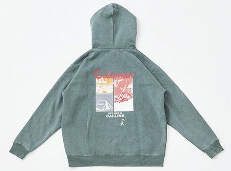 コールマンのフーディー コラージュ（グリーン）
