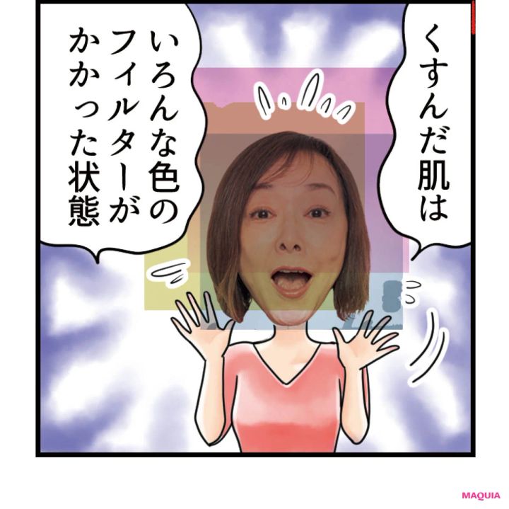 多色ぐすみ一掃ブライトニング くすんだ肌のイメージ