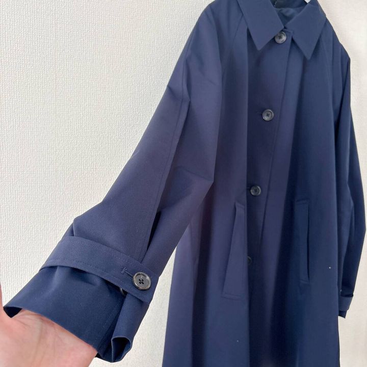 GUバルマカーンAラインハーフコート 袖部分