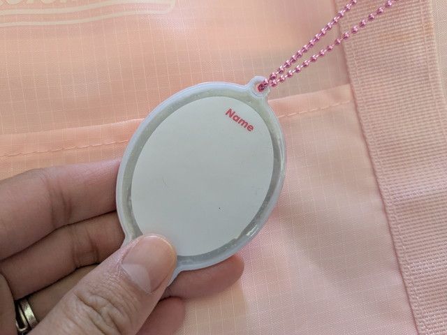 コールマン リフレクターチャーム 裏面ネームプレート