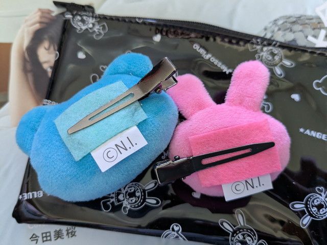 メゾピアノ＆エンジェルブルー 前髪クリップ 裏面