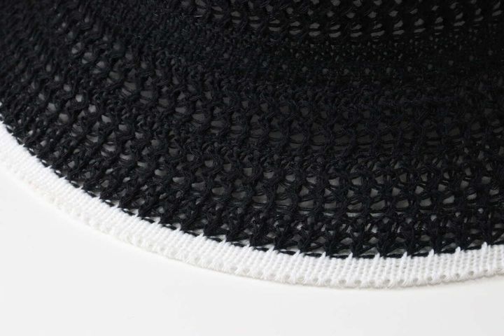 ダイソーのストローハットのバイカラー