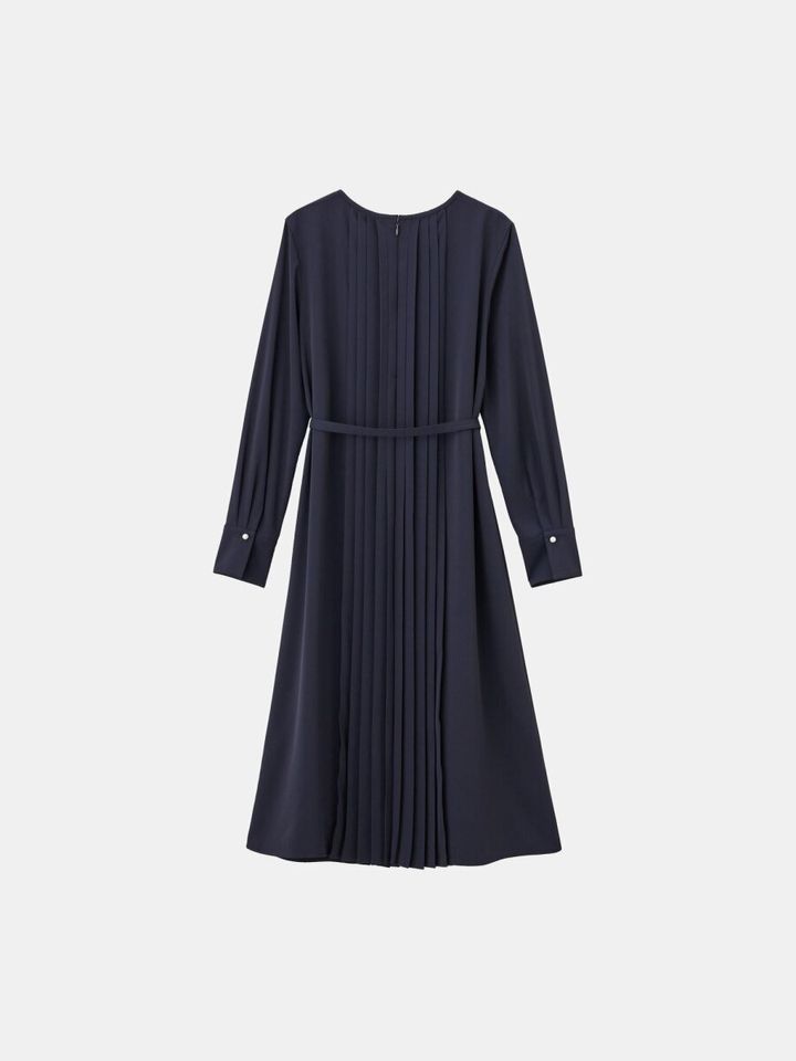 2026春plst大人女性おすすめジョーゼットプリーツワンピース