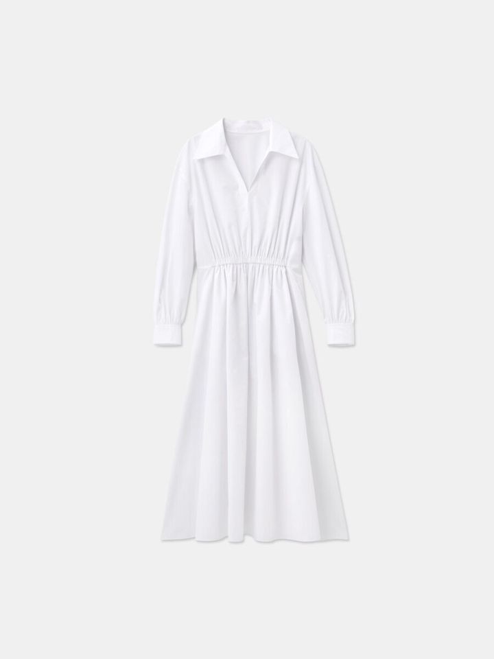 2026春plst大人女性おすすめタイプライターボリュームワンピース