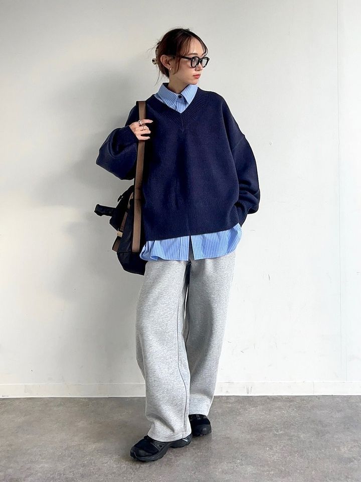 ストライプシャツコーデ4