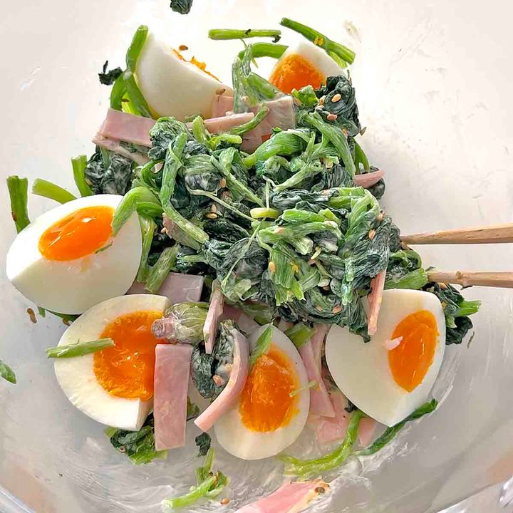 ほうれん草サラダ１１