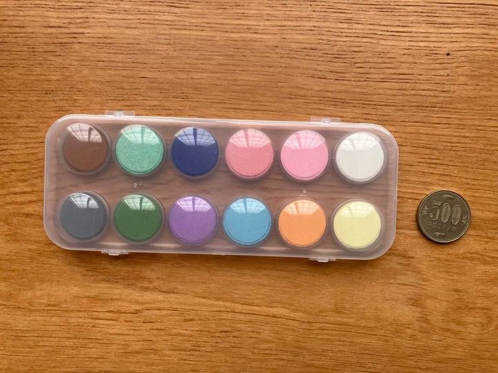 Seria(セリア)：固形水彩えのぐ パステル＆スモーキー