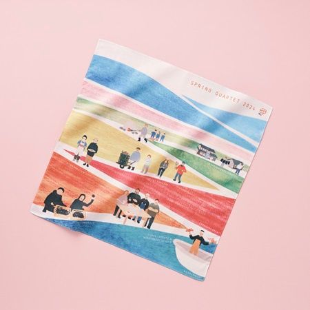 富山県朝日町の名景「春の四重奏」をモチーフにした刺繍キャップ、50個限定発売！