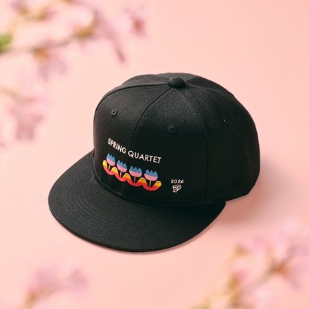 富山県朝日町の名景「春の四重奏」をモチーフにした刺繍キャップ、50個限定発売！